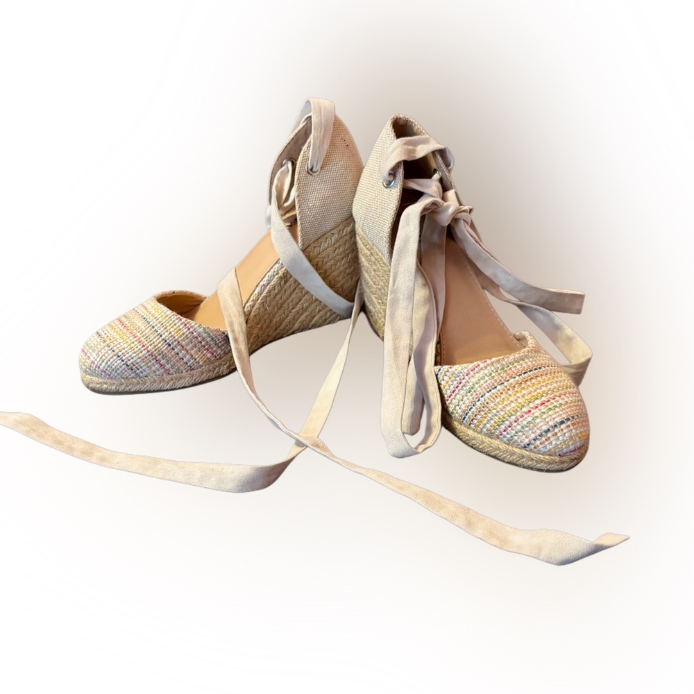 Just fab Multicolor Espadrille Wedges